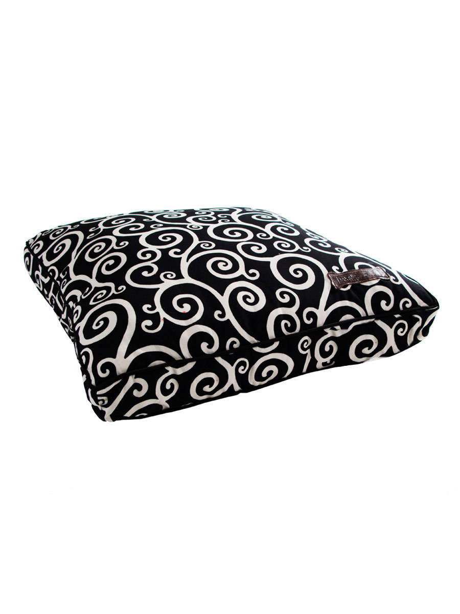 Jax and Bones Classic Custom Square Pillow Bed Curly at Joe's Pet Meds
